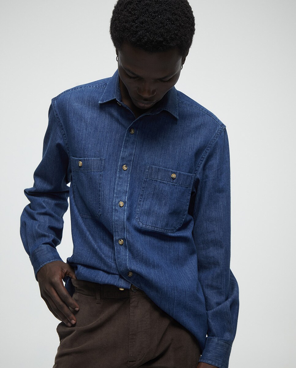 Calças Chino de Bombazina Chocolate-3