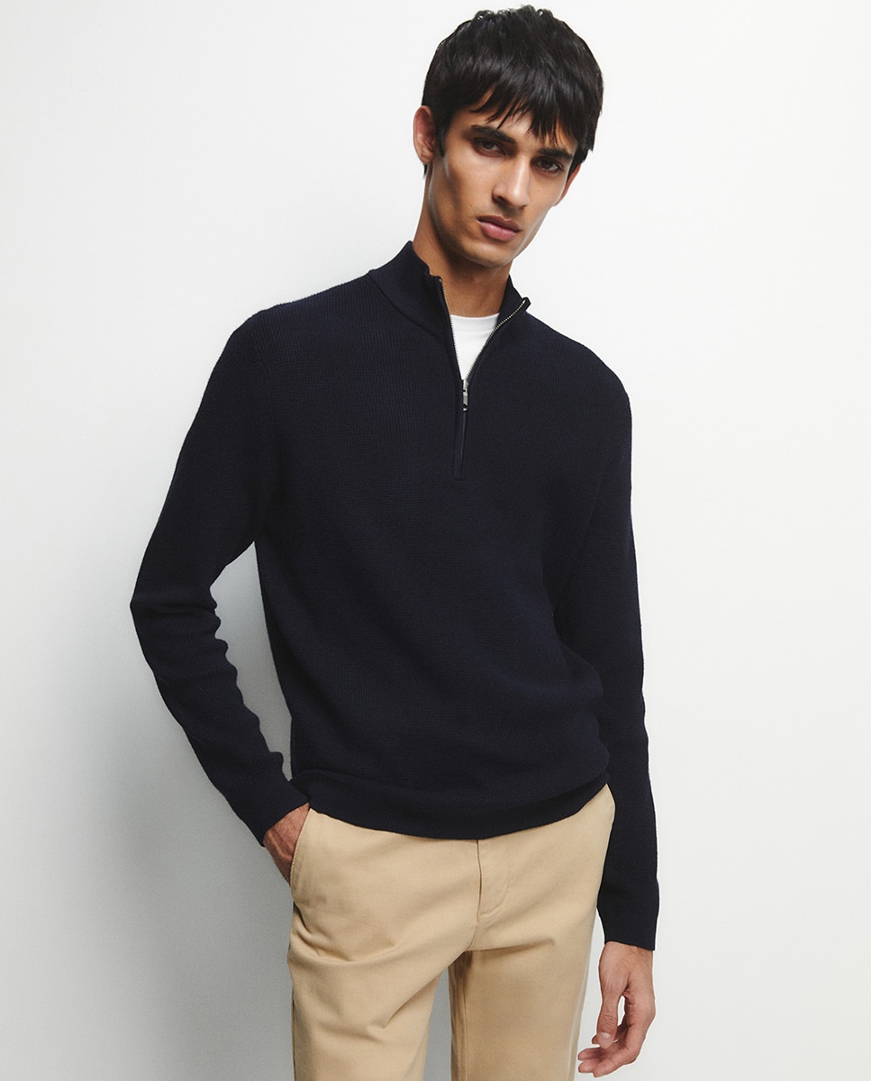 Calças Chino Slim Bege-3