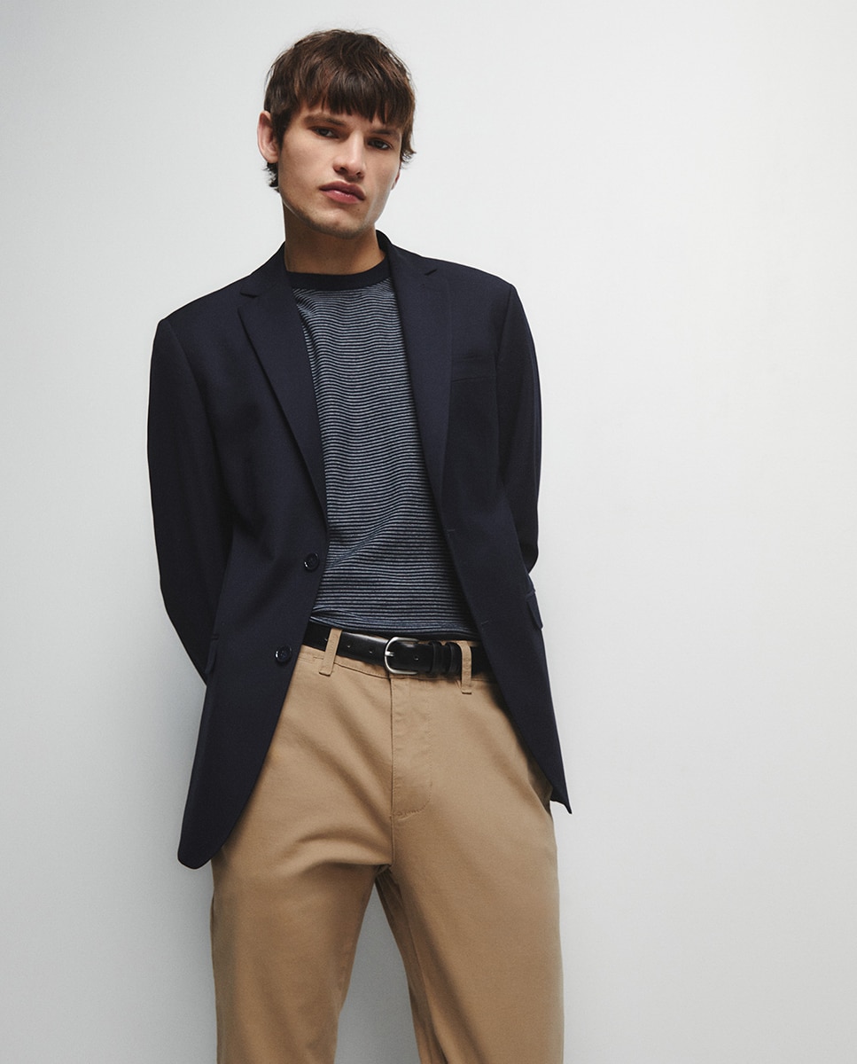 Calças Chino Slim Vison-3