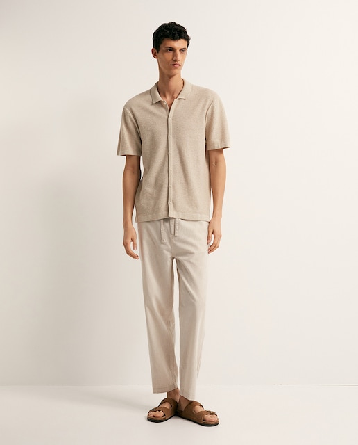 Imagen 0 de Pantalón lino elástico