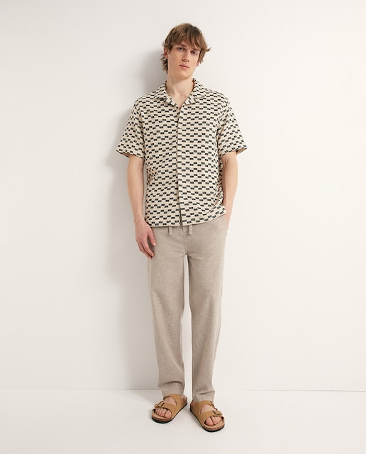 Imagen 0 de Pantalón lino elástico