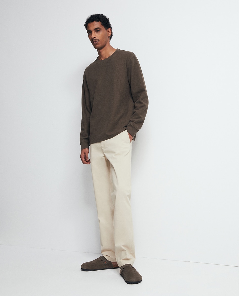 Pantalón chino regular - Sfera - 850 Piedra 850 Piedra-1
