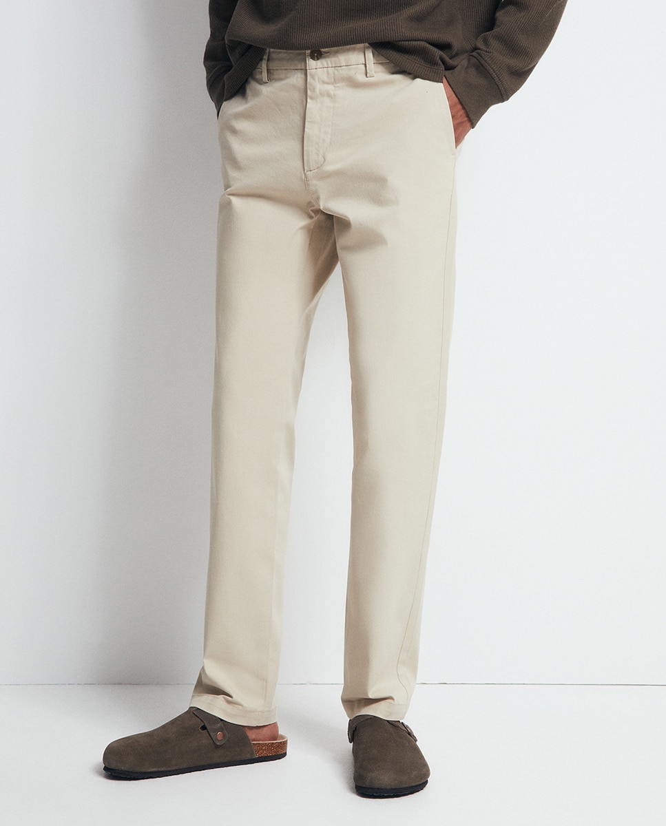 Pantalón chino regular - Sfera - 850 Piedra 850 Piedra-2