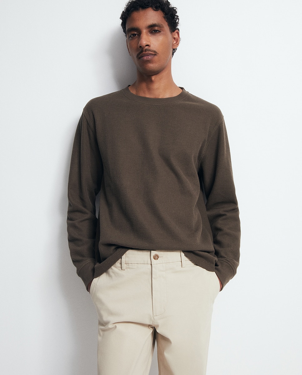 Pantalón chino regular - Sfera - 850 Piedra 850 Piedra-3