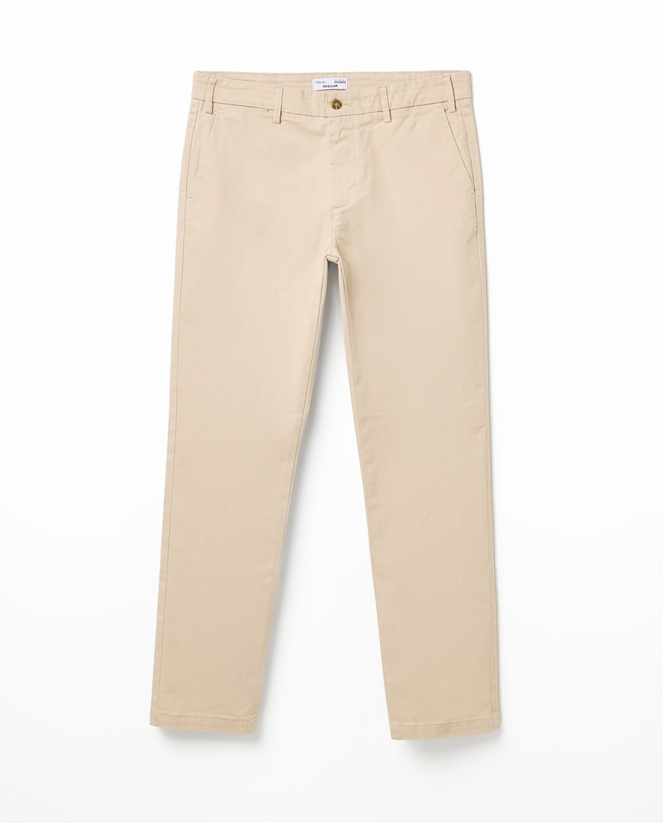Pantalón chino regular - Sfera - 850 Piedra 850 Piedra-5