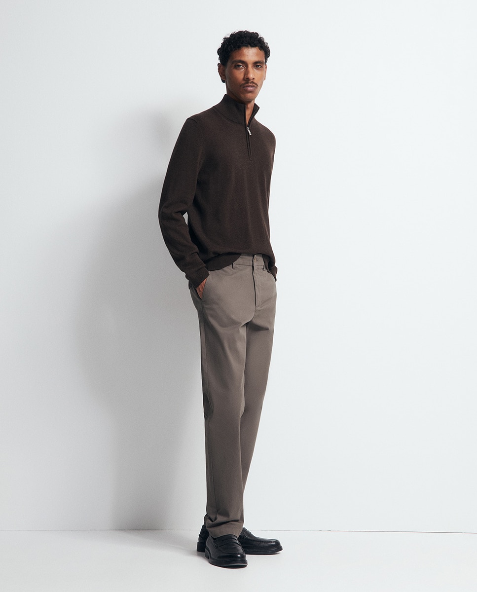 Pantalón chino regular - Sfera - 830 Antracita 830 Antracita-1