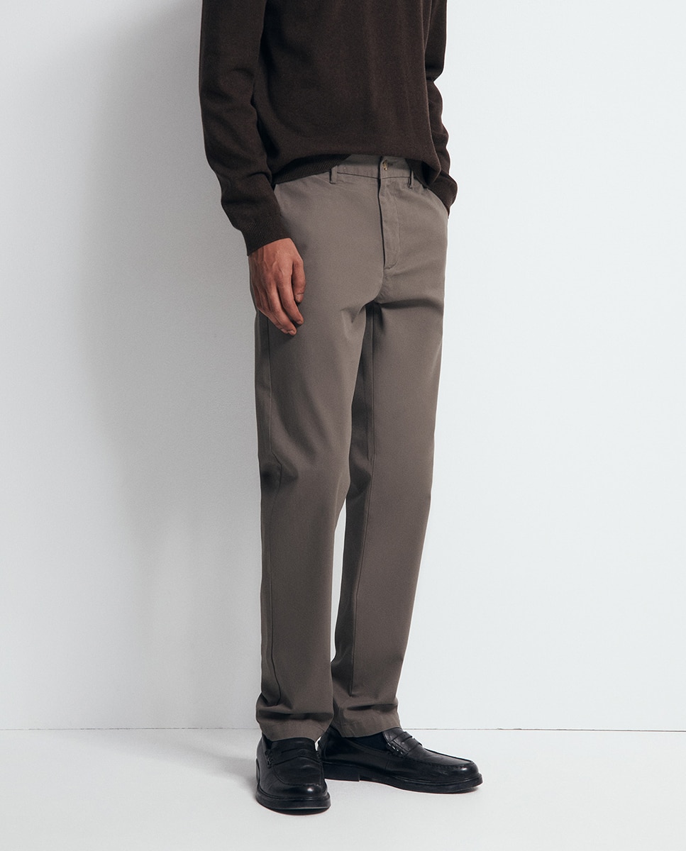 Pantalón chino regular - Sfera - 830 Antracita 830 Antracita-2