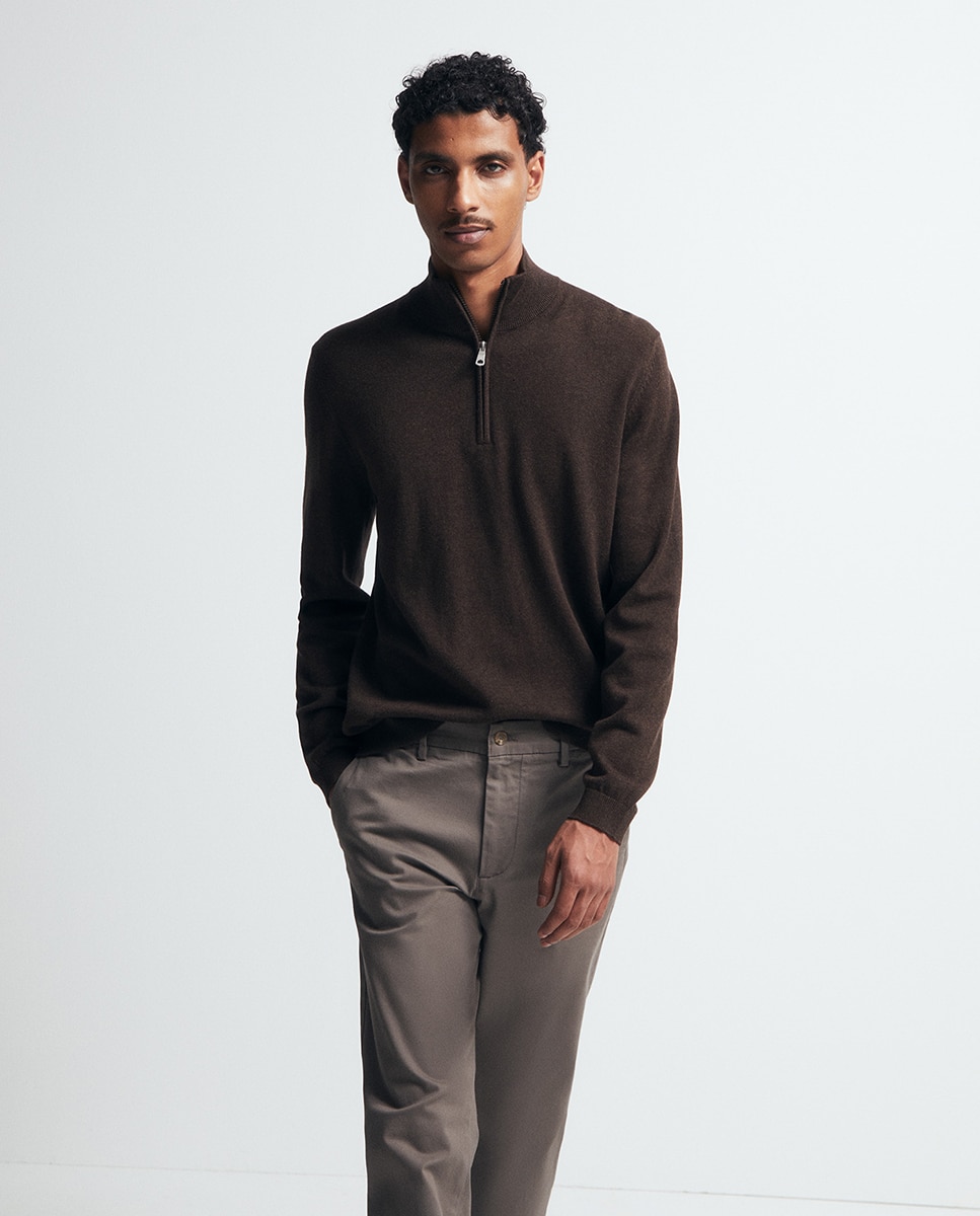 Pantalón chino regular - Sfera - 830 Antracita 830 Antracita-3