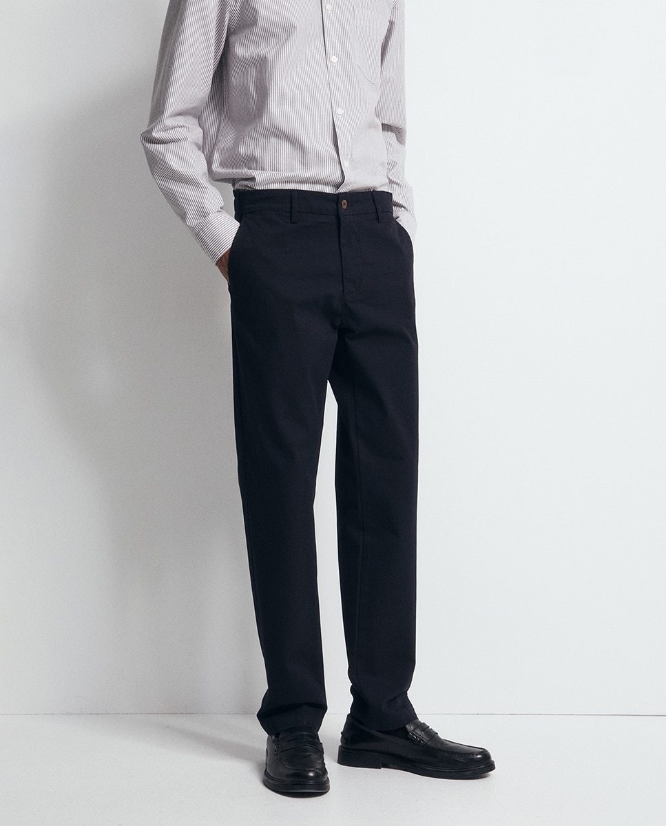Pantalón chino regular - Sfera - Azul marino Azul marino-2