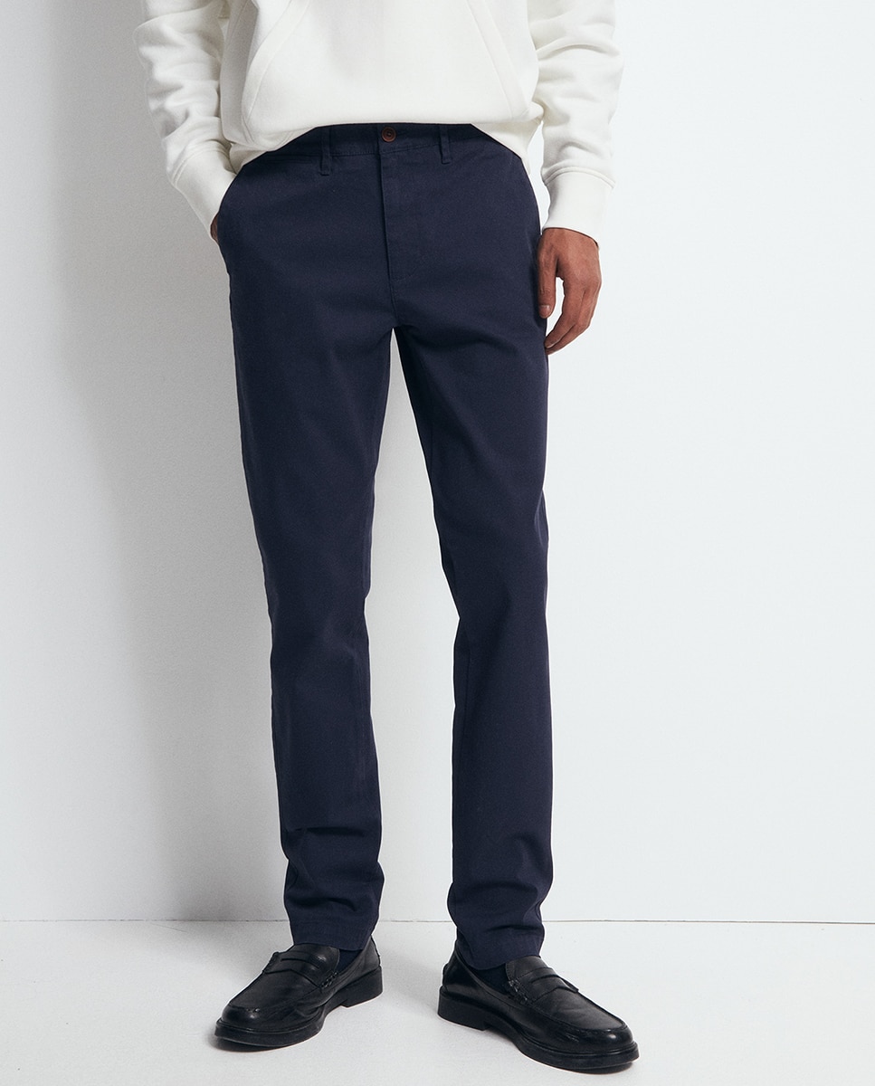 Pantalón chino slim - Sfera - Azul marino Azul marino-2