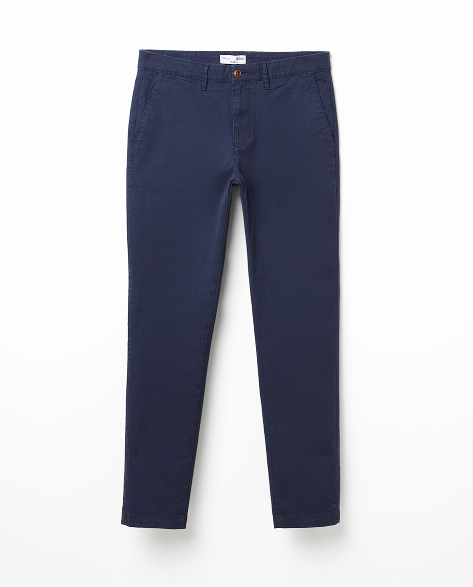 Pantalón chino slim - Sfera - Azul marino Azul marino-5