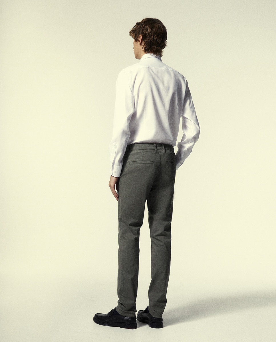 Pantalón chino slim - Sfera - 520 Kaki 520 Kaki-4