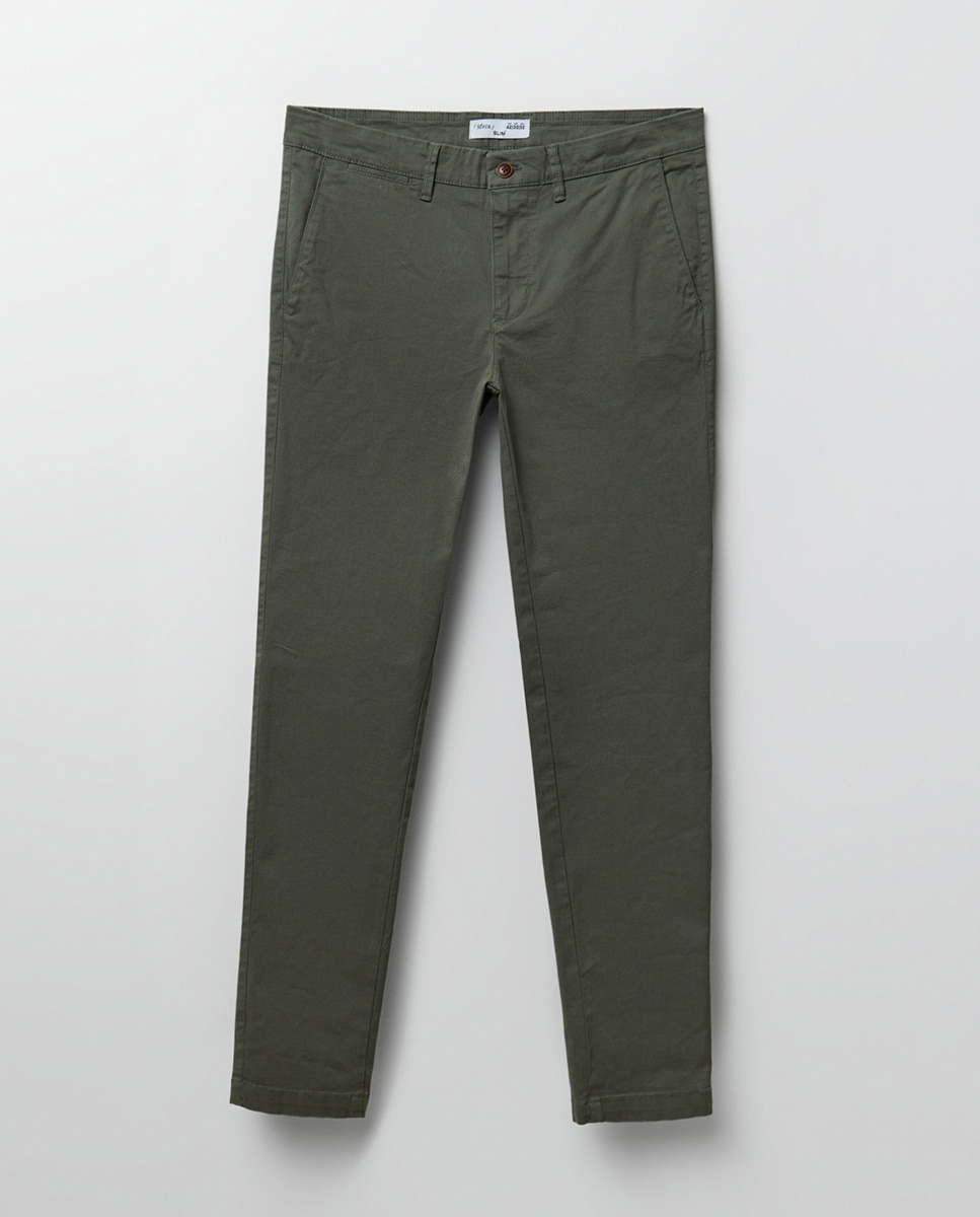 Pantalón chino slim - Sfera - 520 Kaki 520 Kaki-5