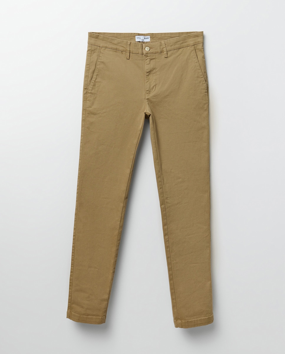 Pantalón chino slim - Sfera - Tostado Tostado-5