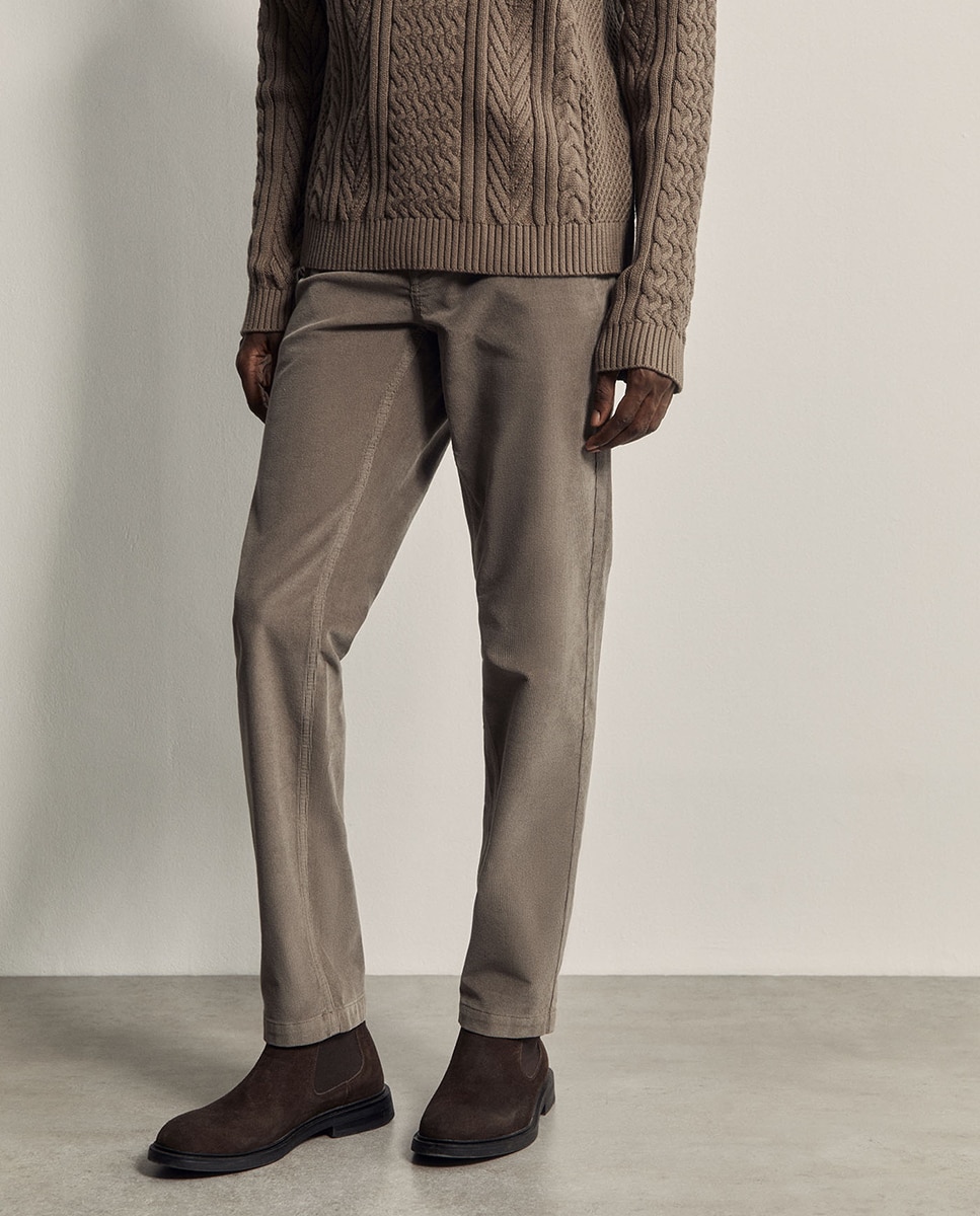 Imagen 3 de Chino pana regular - Sfera - 820 Gris medio 820 Gris medio