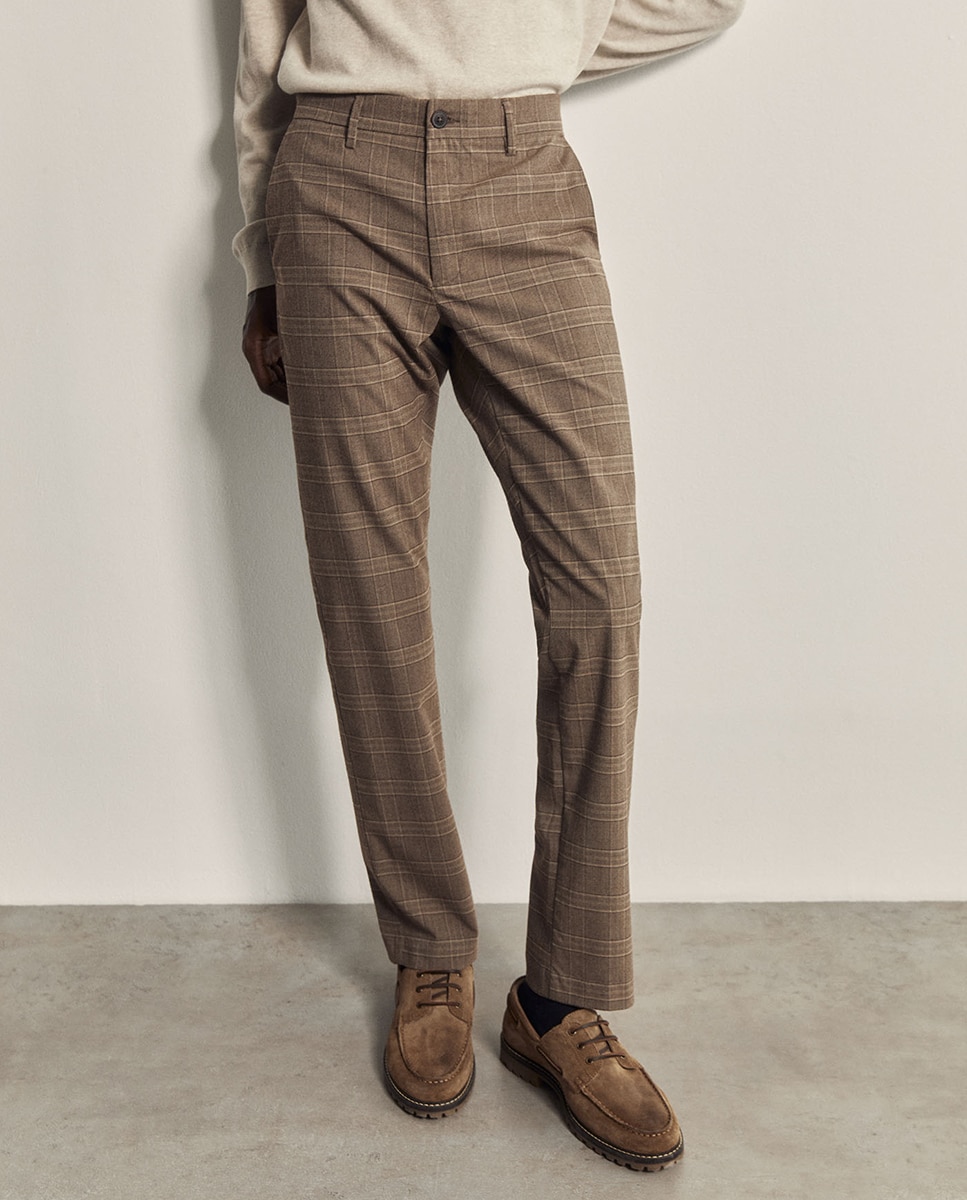 Imagen 3 de Pantalón cuadros sin mangaart - Sfera - Marrón Marrón