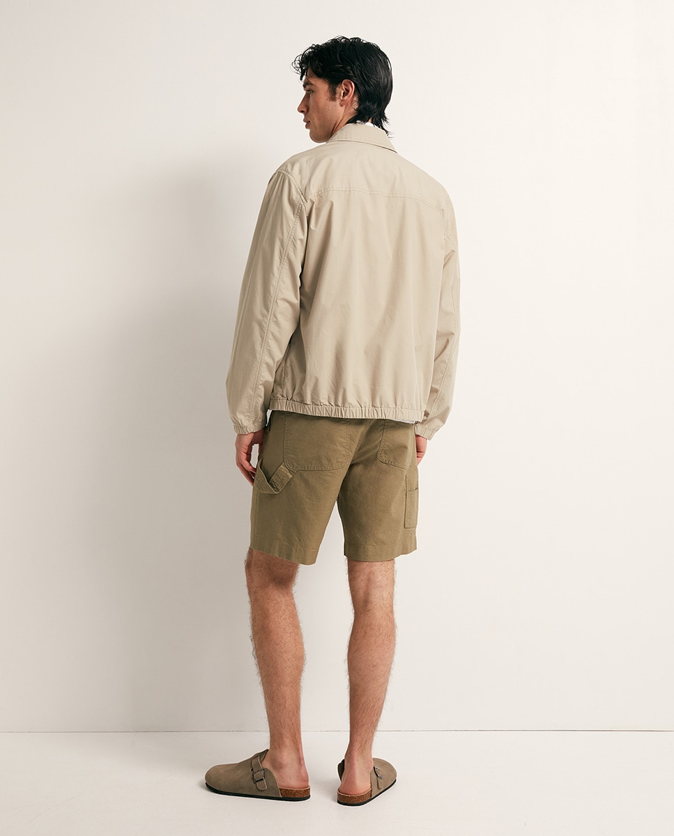 Bermudas com Bolsos Verde-claro-5