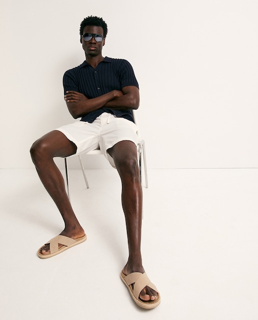 Imagen 0 de Bermuda denim blanca
