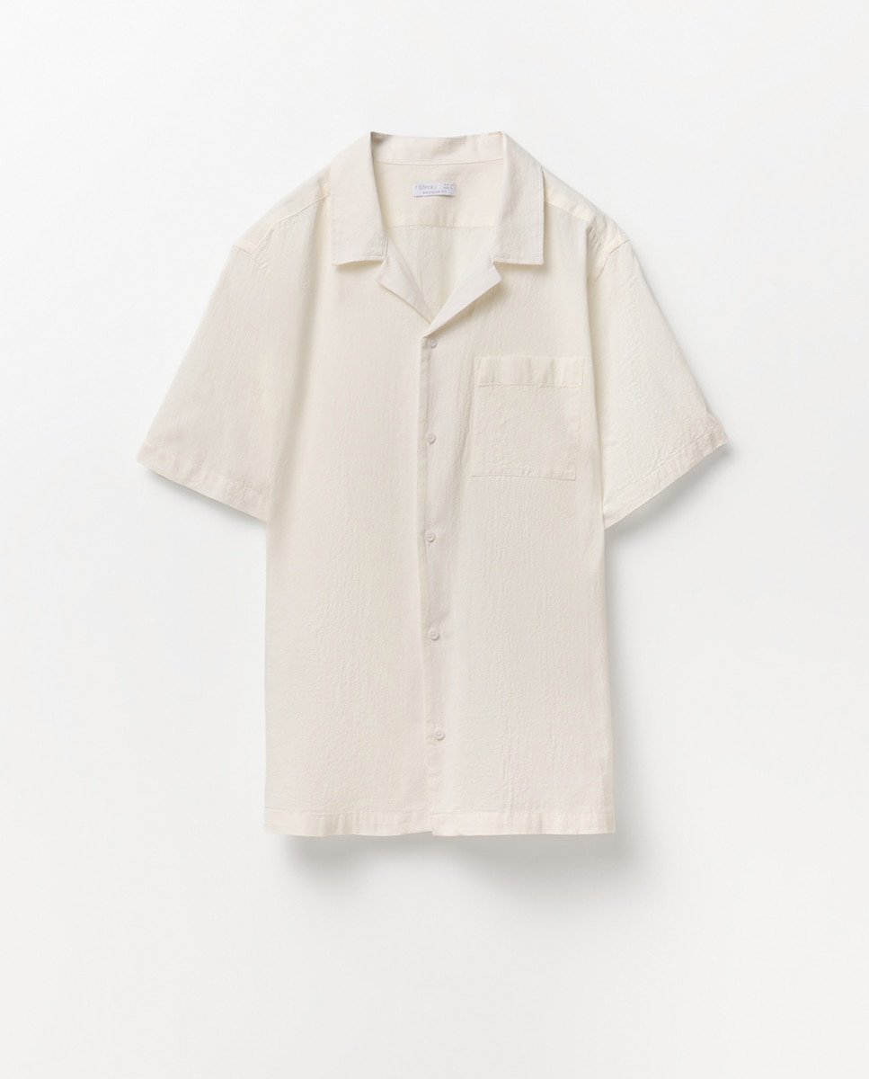 Calças regular de algodão Caqui-6