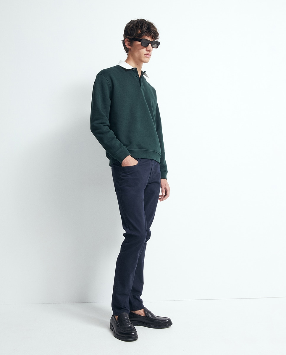 Imagen 0 de Pantalón 5 bolsillos slim Azul marino