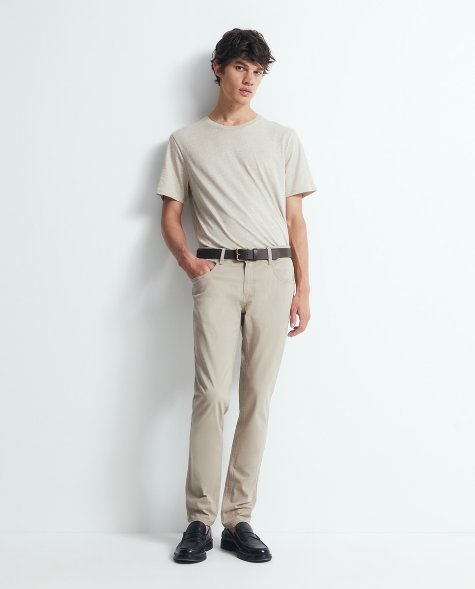 Sfera - Pantalón 5 bolsillos slim.