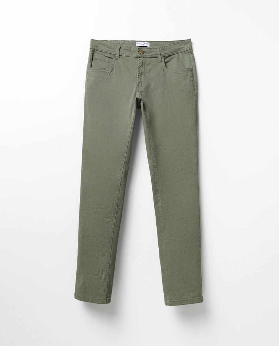 Pantalón 5 bolsillos slim - Sfera - 520 Kaki 520 Kaki-5