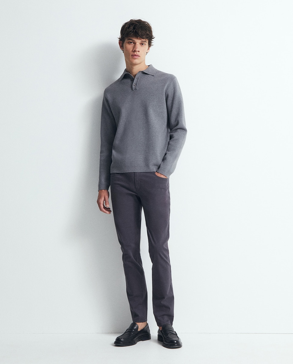Pantalón 5 bolsillos slim - Sfera - 830 Antracita 830 Antracita-1
