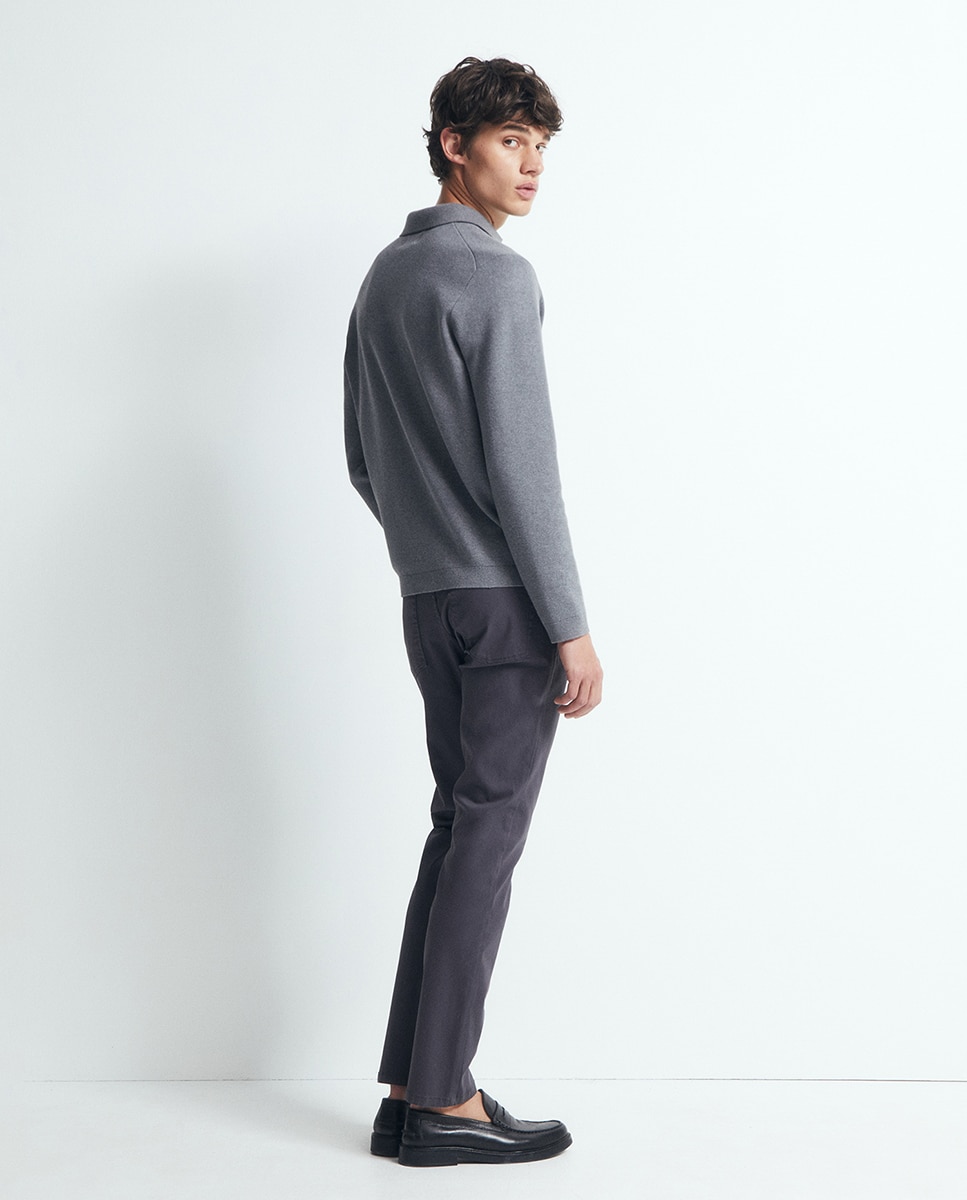 Pantalón 5 bolsillos slim - Sfera - 830 Antracita 830 Antracita-4