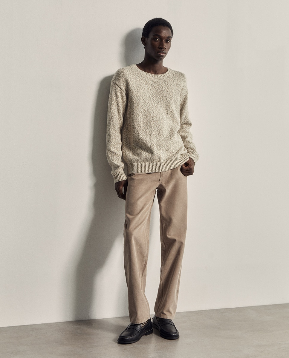 Imagen 1 de Pantalón pana relax - Sfera - Beige Beige