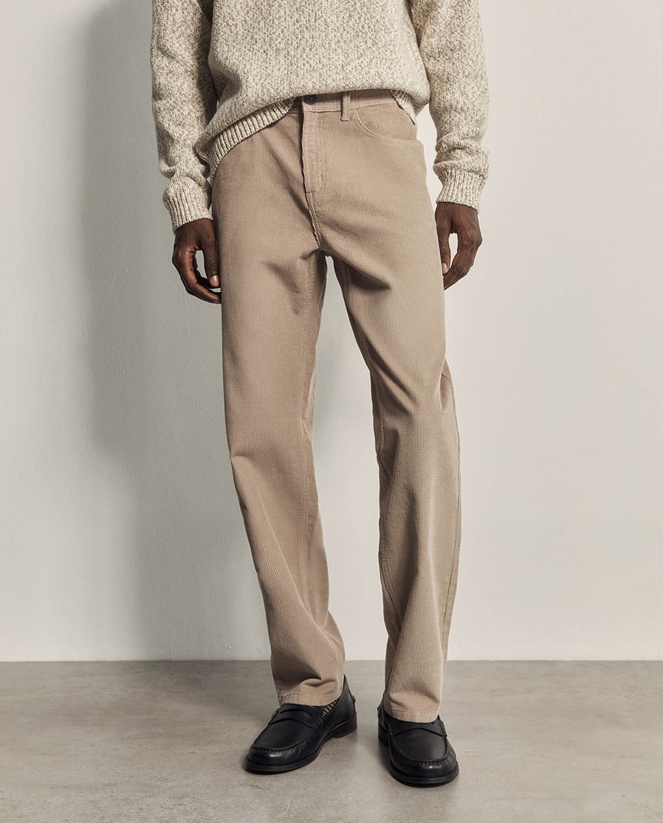 Imagen 2 de Pantalón pana relax - Sfera - Beige Beige