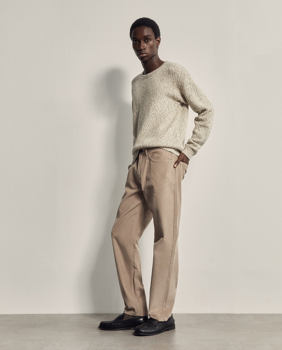 Imagen 4 de Pantalón pana relax - Sfera - Beige Beige