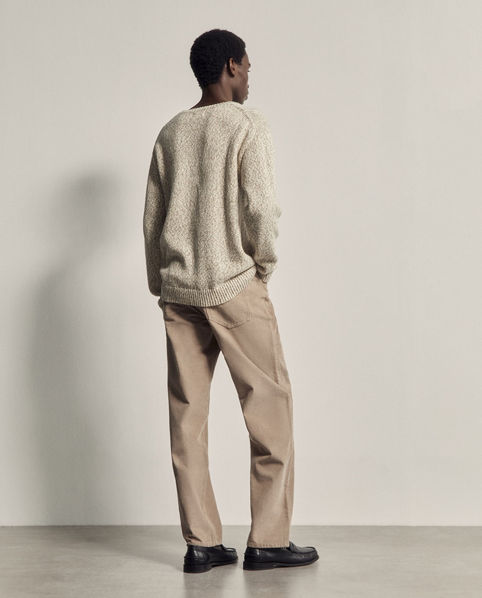 Imagen 5 de Pantalón pana relax - Sfera - Beige Beige