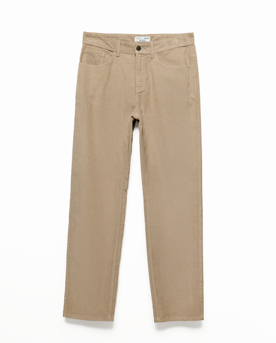 Imagen 6 de Pantalón pana relax - Sfera - Beige Beige