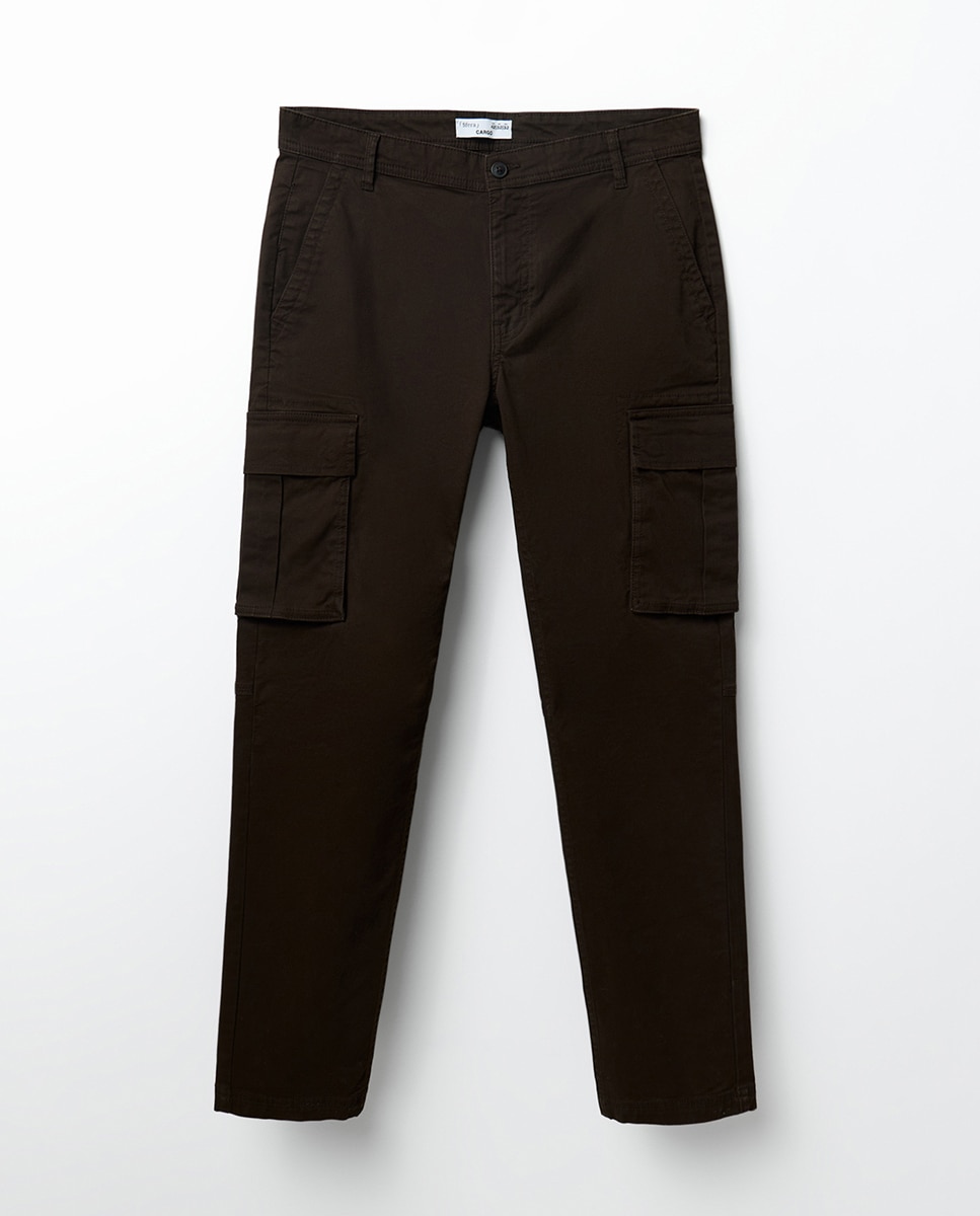 Pantalón cargo - Sfera - Marrón Marrón-8