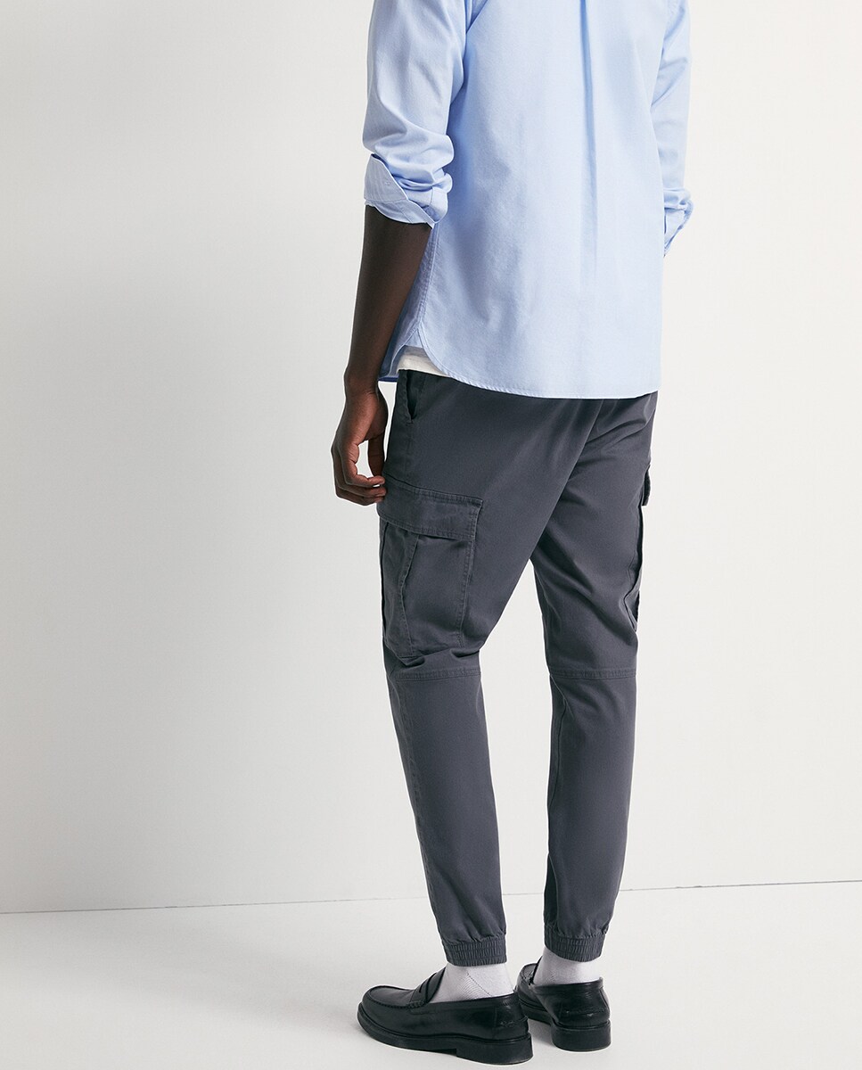 Calças Cargo Jogger Cinzento-escuro-3