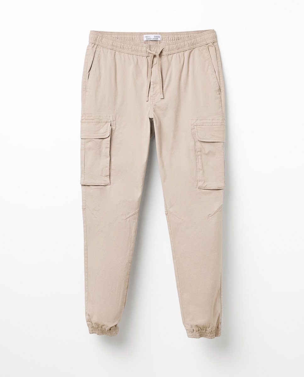 Calças Cargo Jogger Vison Claro-5