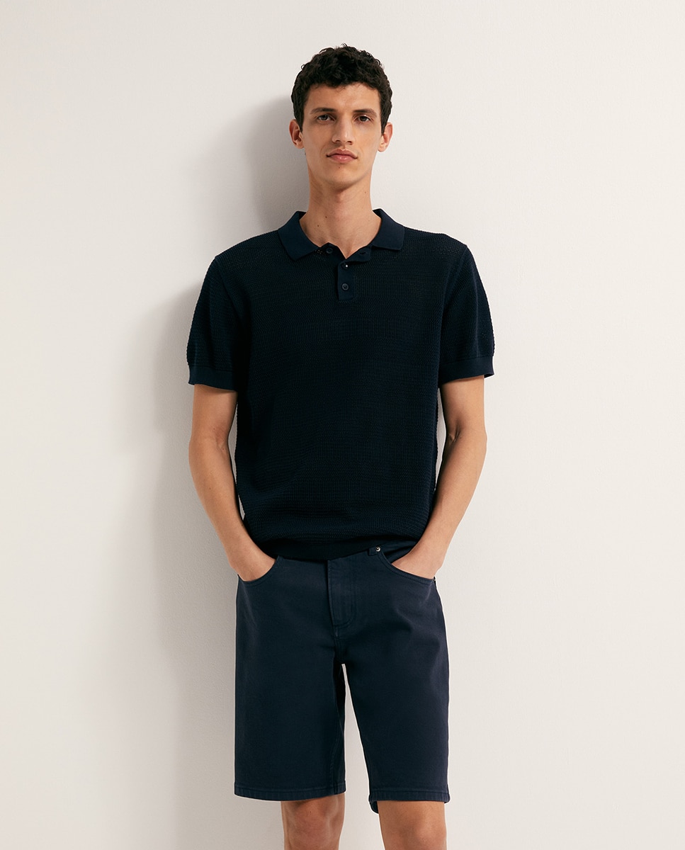 Bermudas de Ganga Coloridas Azul-3