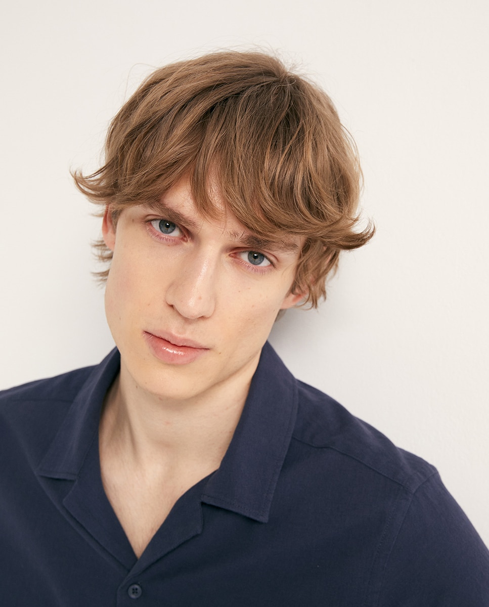 Camisa de Manga Curta Azul-marinho-3