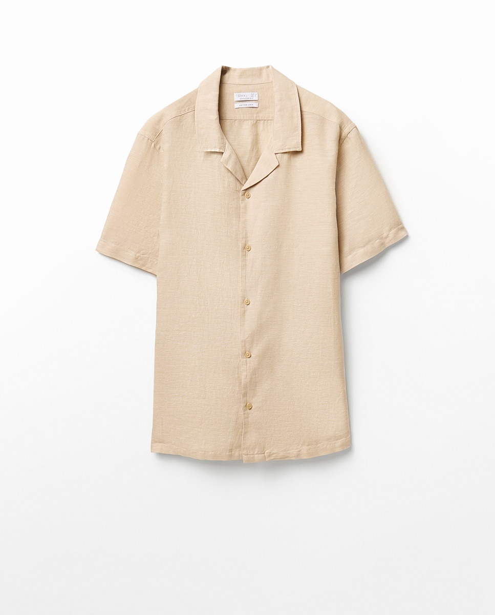 Camisa de Linho Bege-9