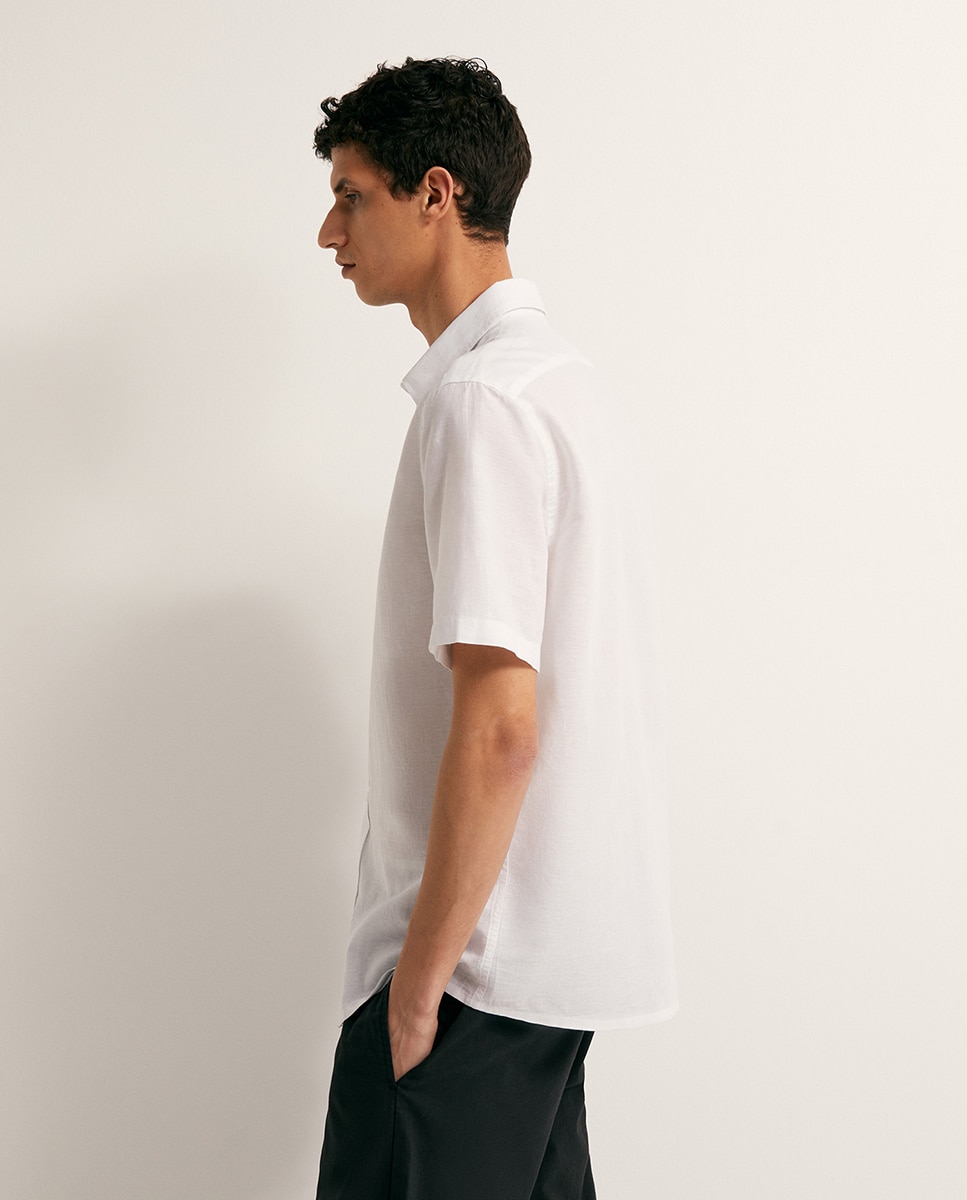 Camisa de Linho Branco-4