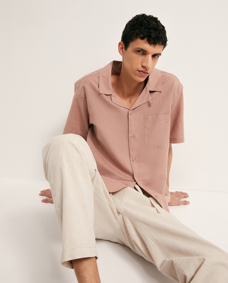 Imagem 0 de Camisa de Bowling em Linho