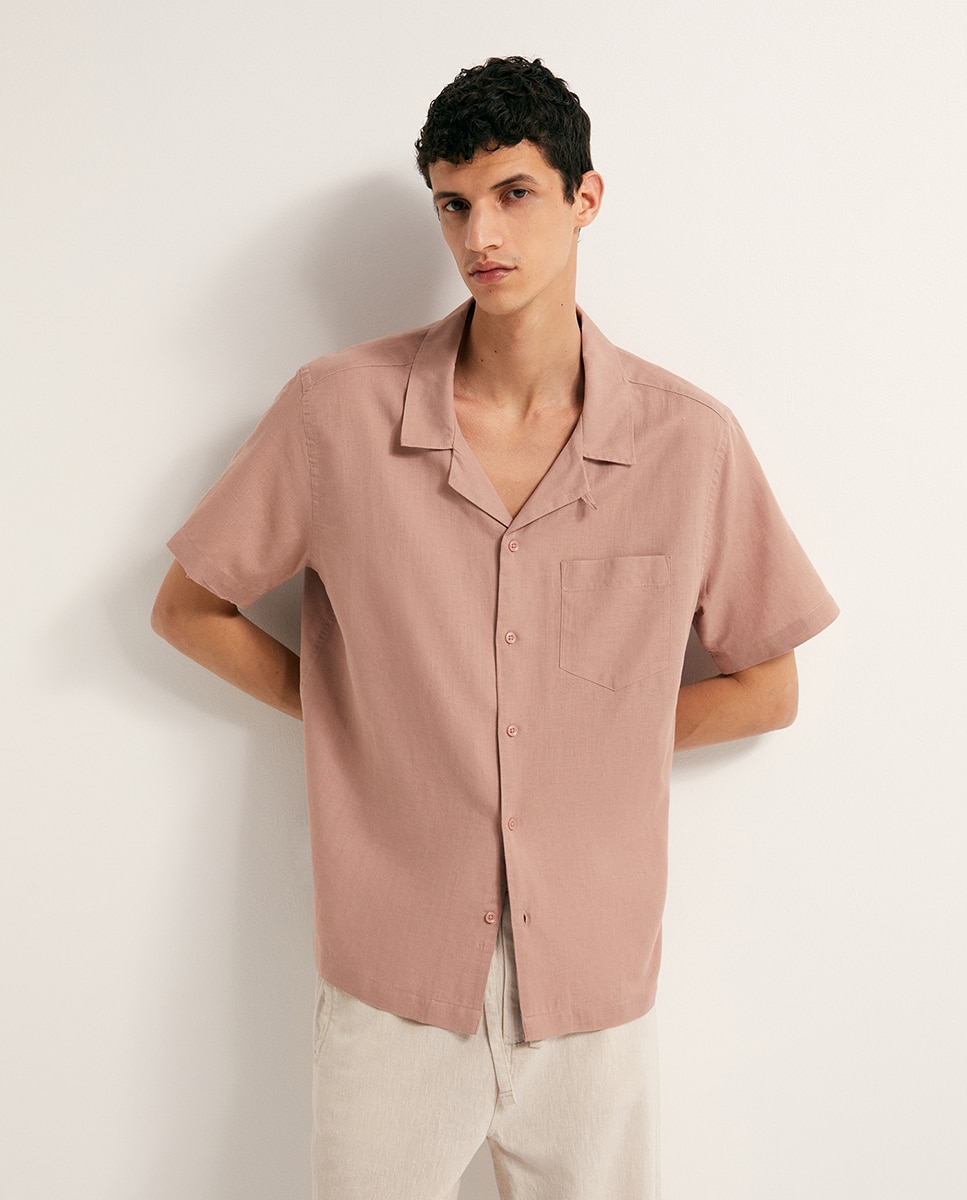 Camisa de Bowling em Linho Cru-6