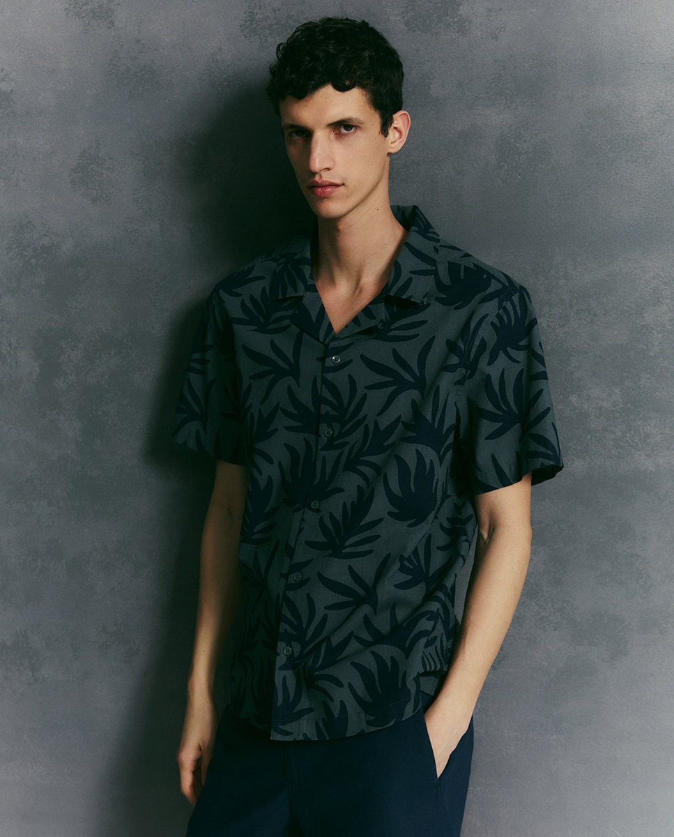 Imagem 0 de Camisa de Manga Curta Estampada