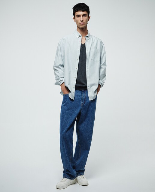 Imagen 0 de Camisa oxford rayas