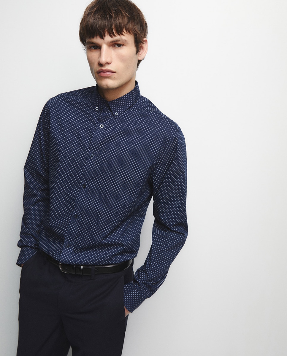 Imagem 0 de Camisa Estampada Slim