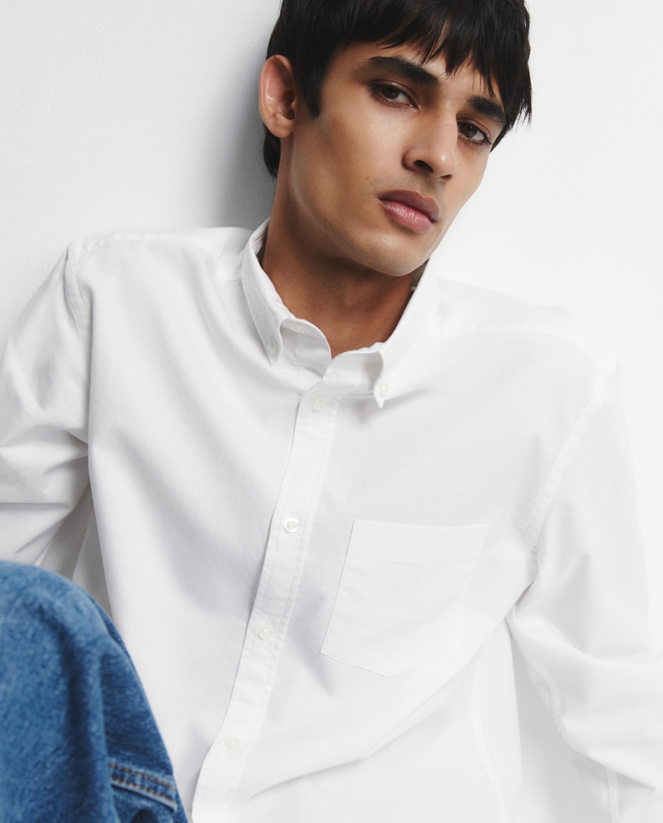 Camisa Oxford Branco-3