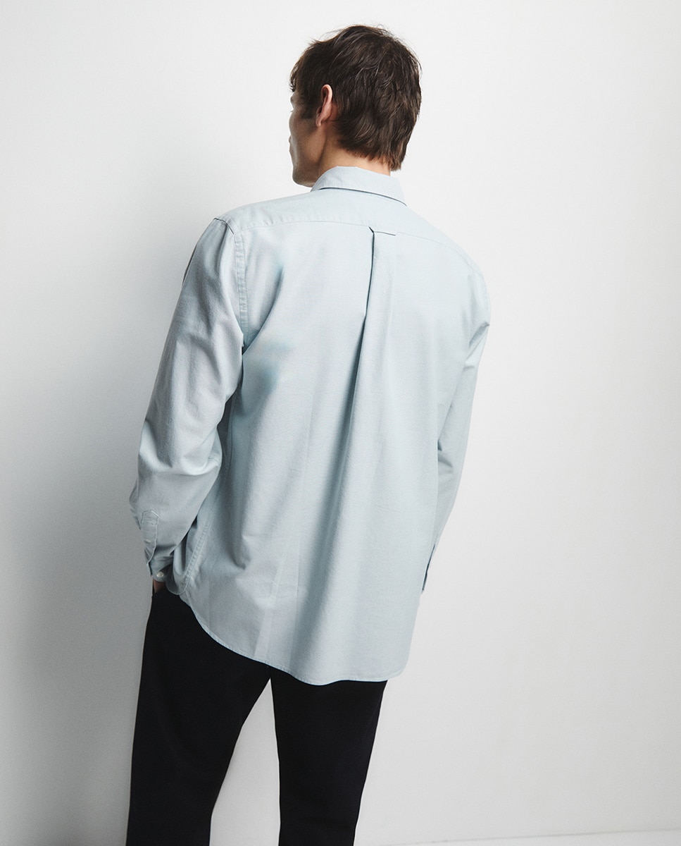 Camisa Oxford Verde-4