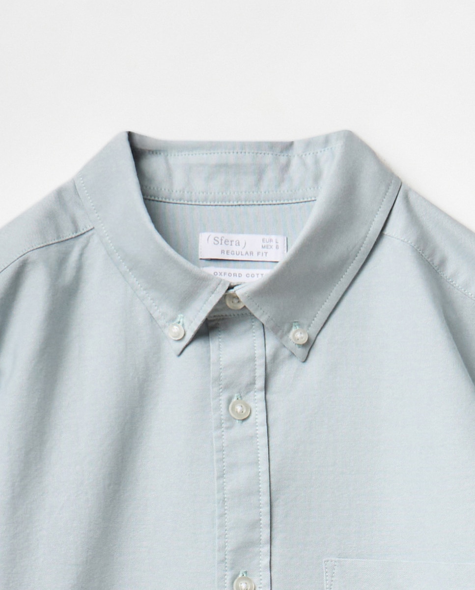 Camisa Oxford Verde-6