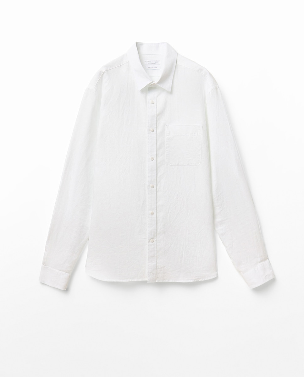 Camisa de Linho Branco-8