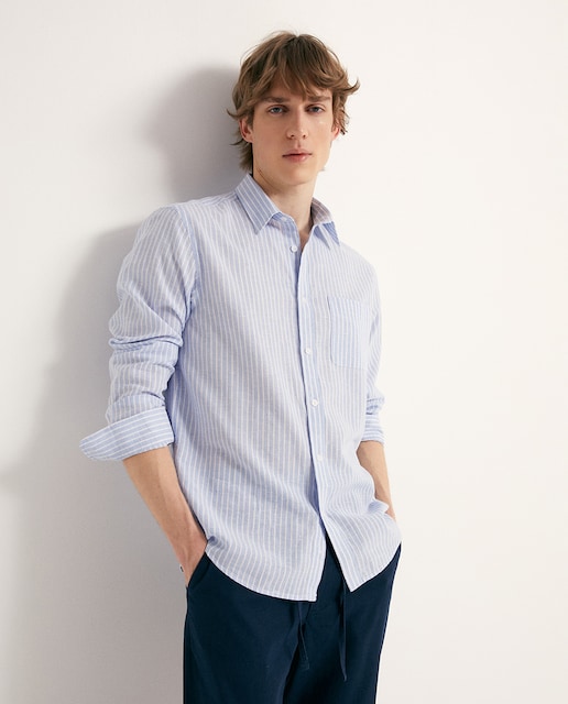 Imagen 0 de Camisa lino rayas